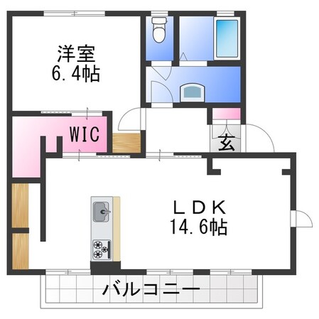 プルミエ　和泉B棟の物件間取画像